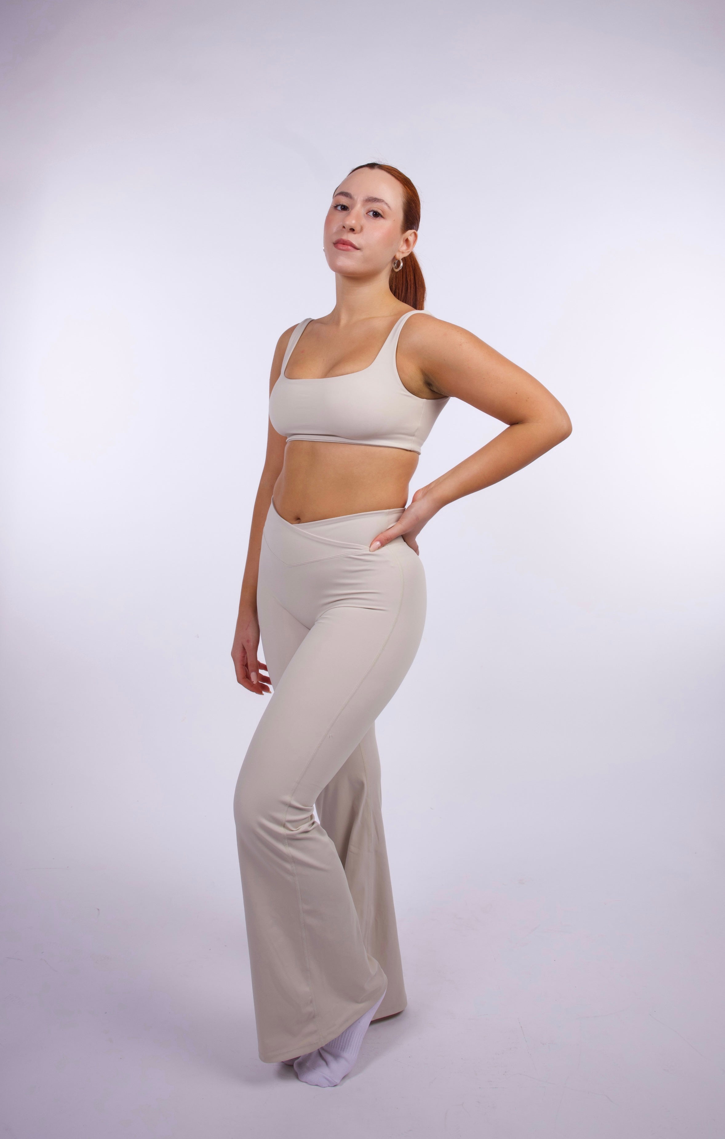 Bare Form Flared Leggings - Sand