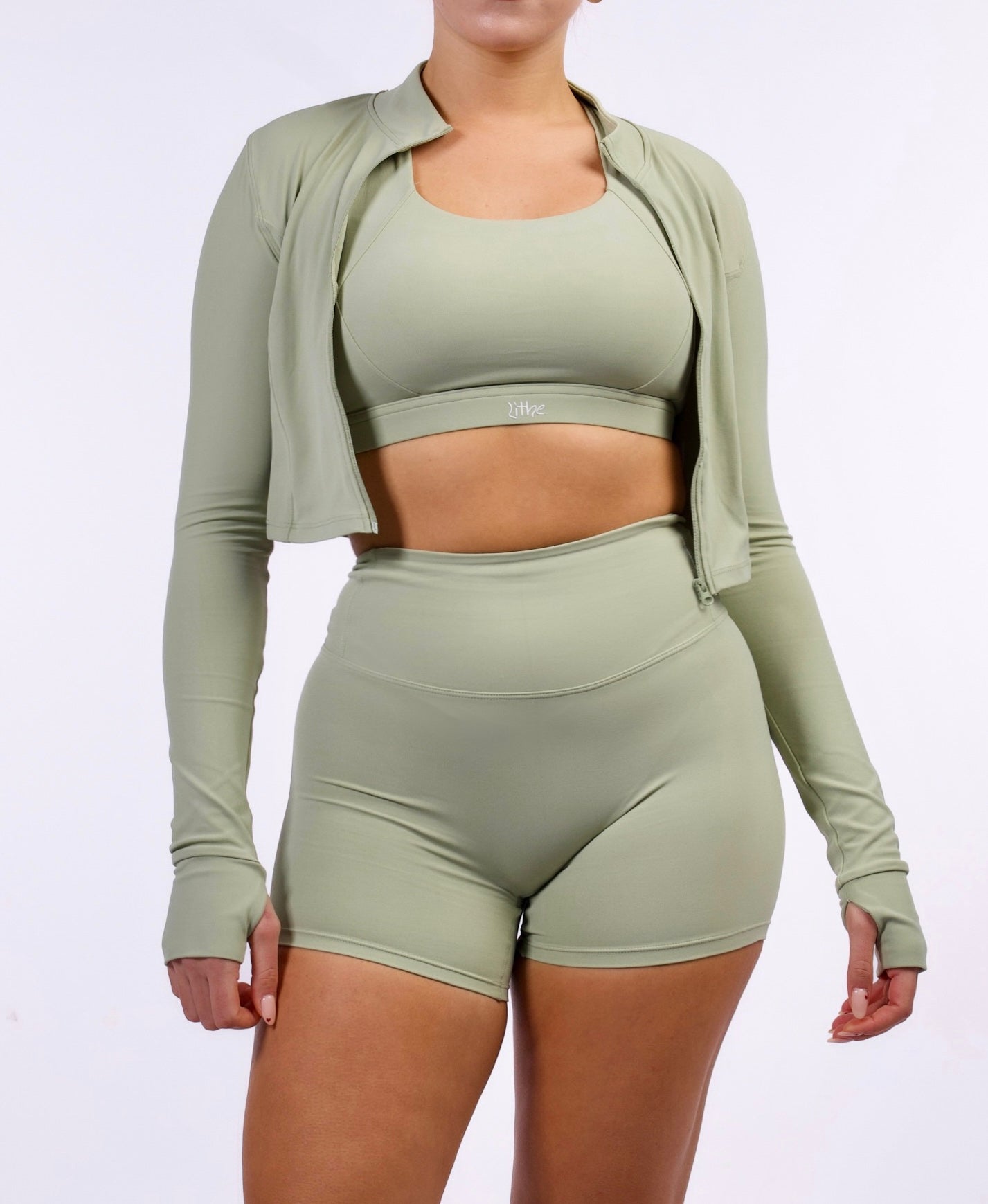 Soft Sculpt Shorts - Sage Green
