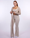 Soft Layered Wrap - Mocha