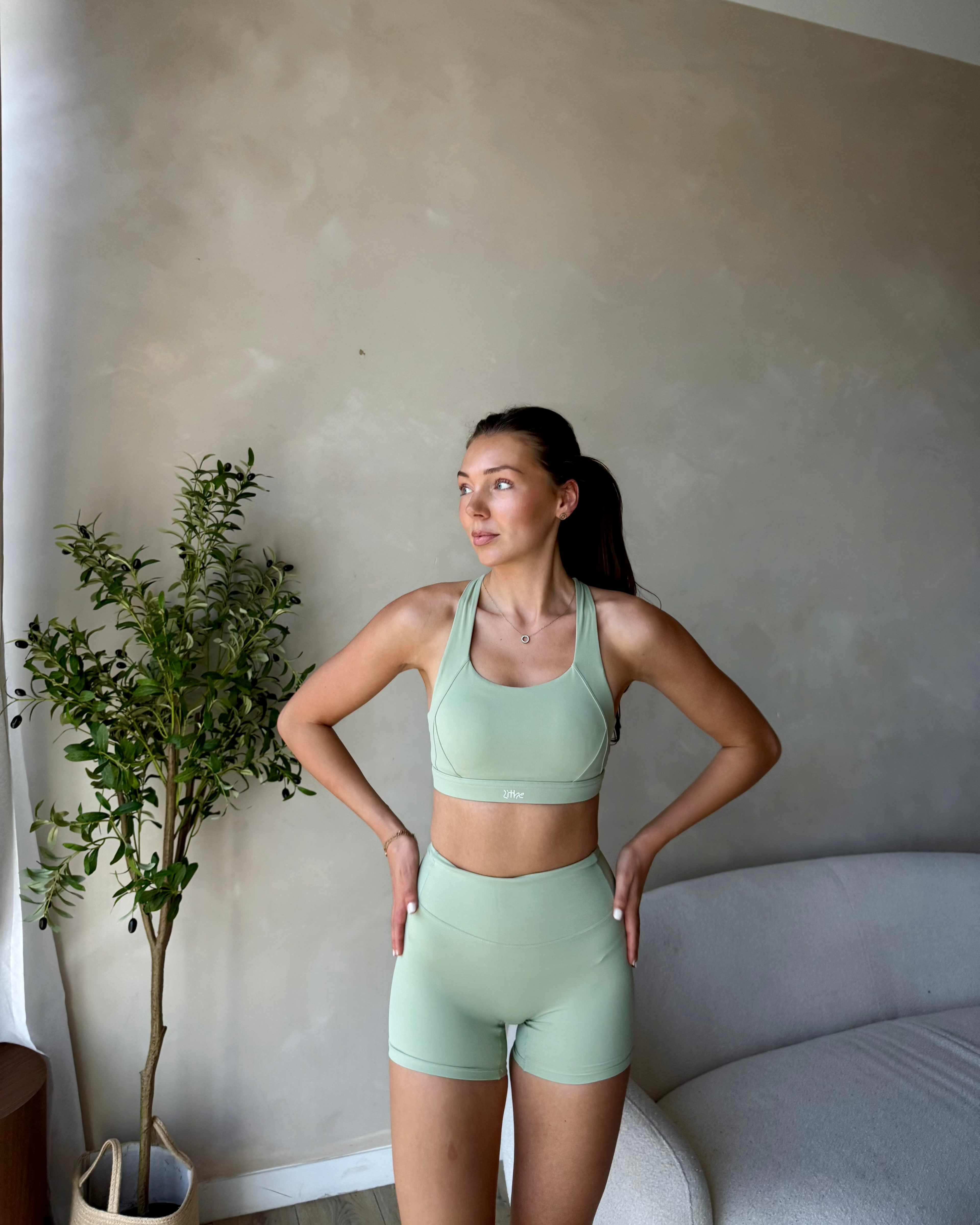 Soft Sculpt Bra - Sage Green